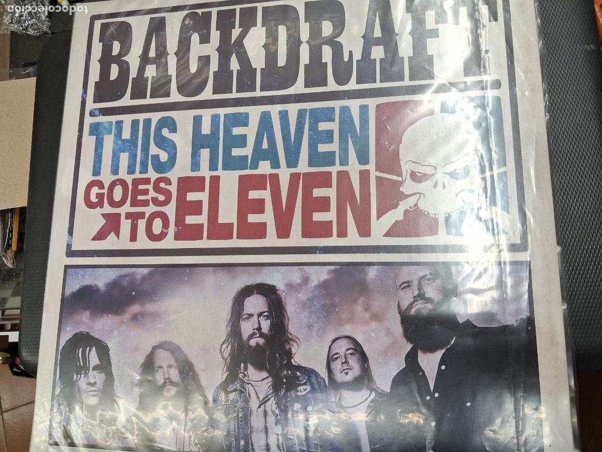 Discos de vinilo: LP DISCO VINILO BACKDRAFT THIS HEAVEN GOES TO ELEVEN - Foto 1