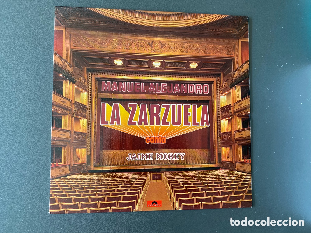 Discos de vinilo: Vinilo LP Manuel Alejandro - La Zarzuela canta Jaime Morey - 1983. Vinilo excelente + Encarte