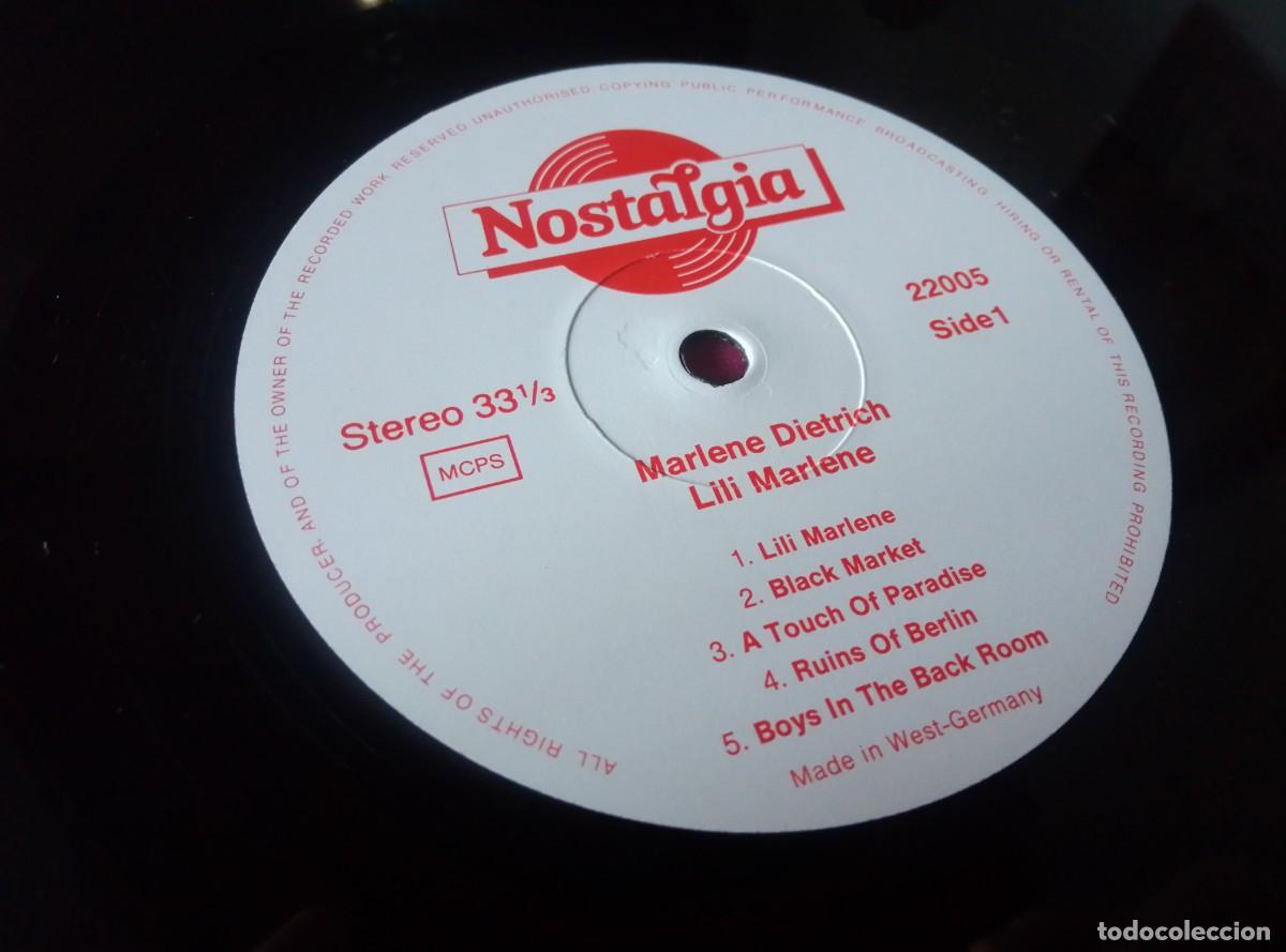 Discos de vinilo: MARLENE DIETRICH LILI MARLENE GERMANY LP L31 42 - Foto 3