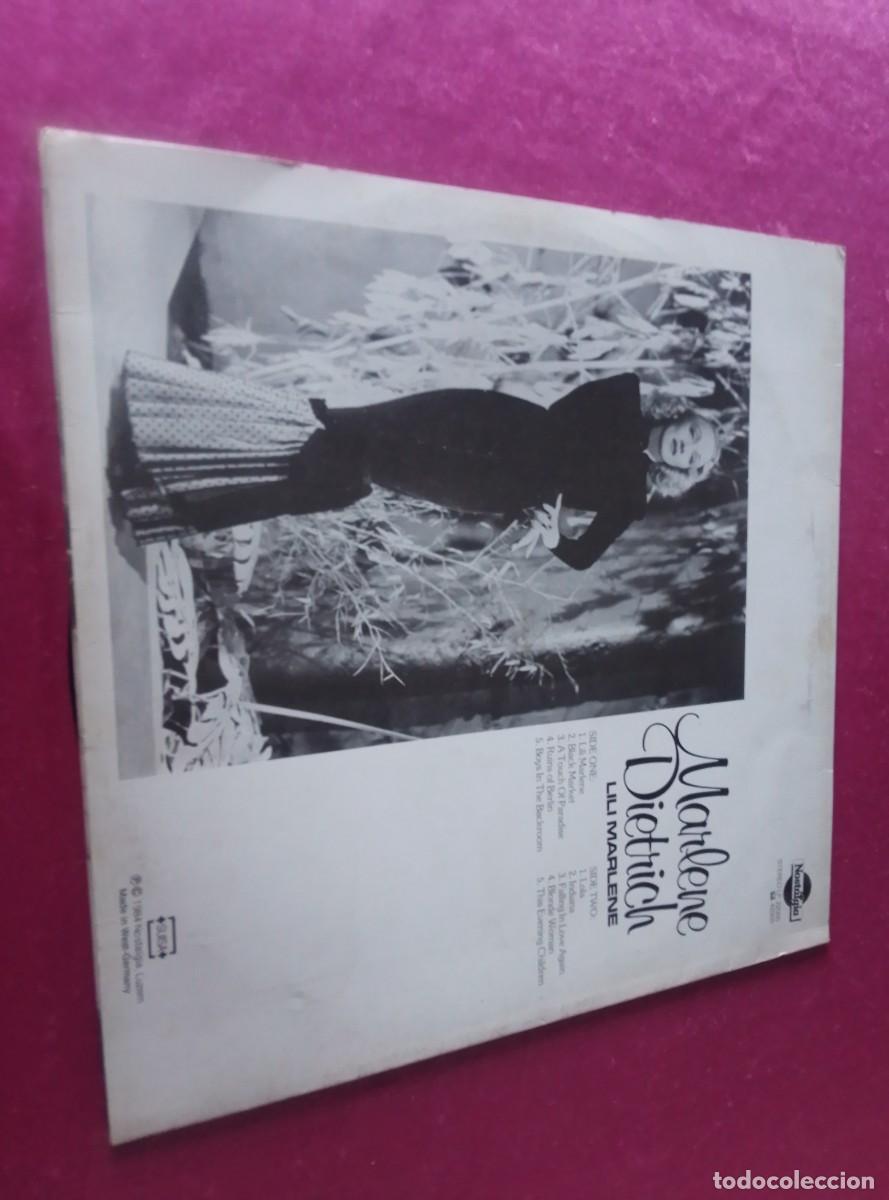 Discos de vinilo: MARLENE DIETRICH LILI MARLENE GERMANY LP L31 42 - Foto 4