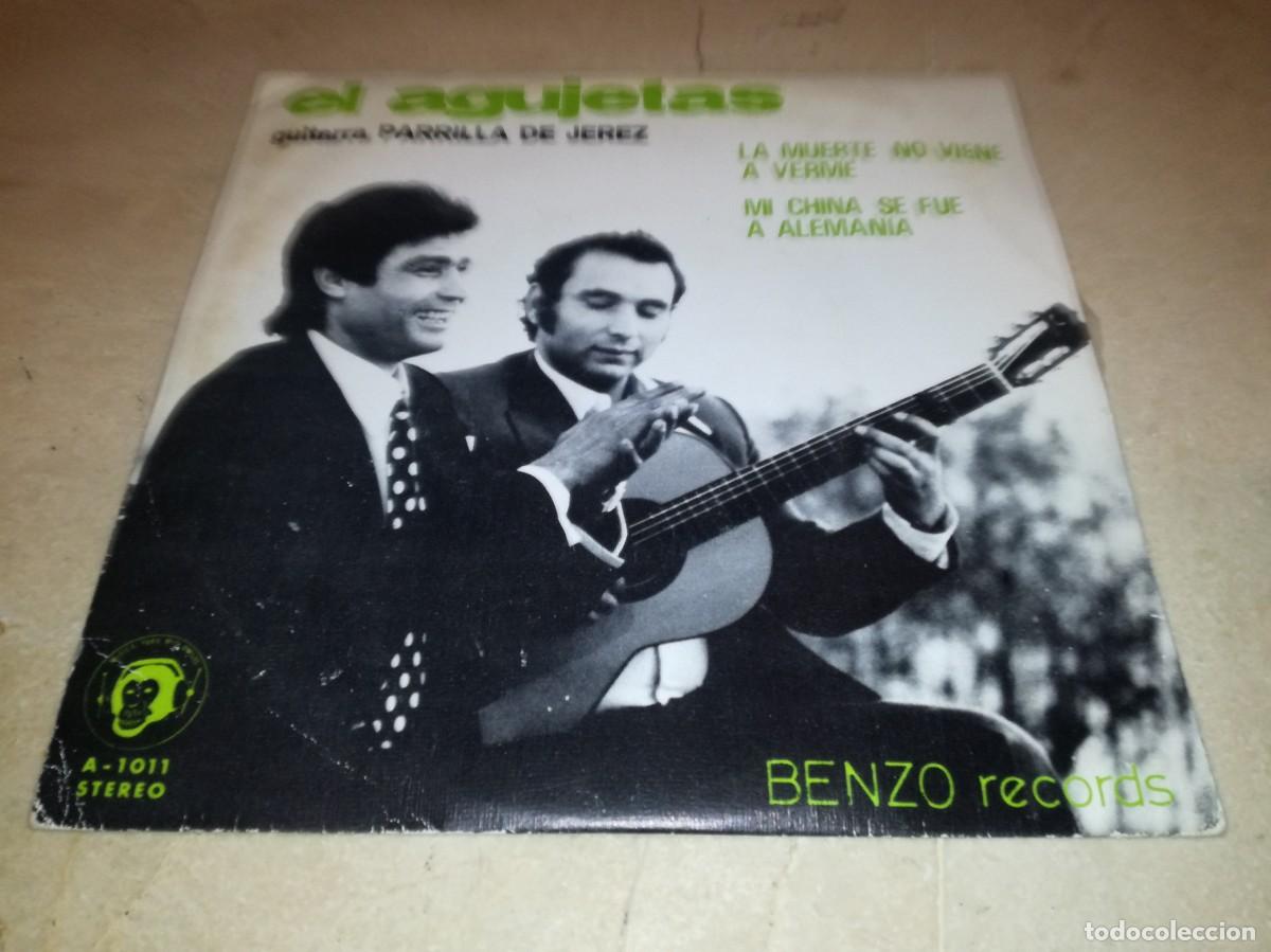 Discos de vinilo: EL AGUJETAS / PARRILLA DE JEREZ-LA MUERTE NO VIENE A VERME-ORIGINAL 1973-RARO