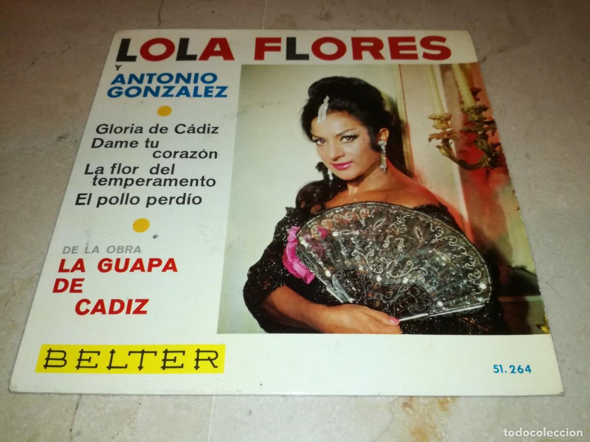 Discos de vinilo: LOLA FLORES Y ANTONIO GONZALEZ-GLORIA DE CADIZ + 3-ORIGINAL 1966