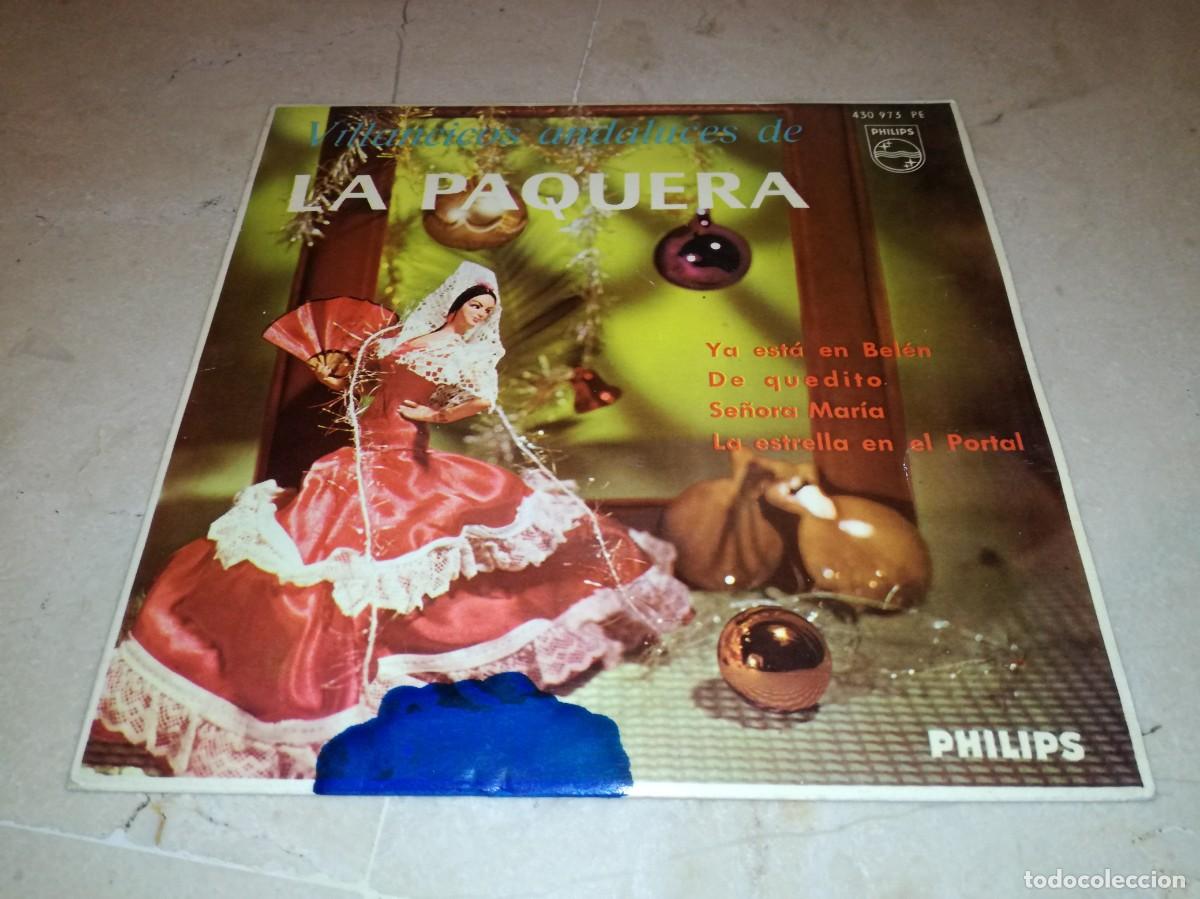 Discos de vinilo: VILLANCICOS ANDALUCES DE LA PAQUERA-YA ESTA EN BELEN + 3-ORIGINAL 1963