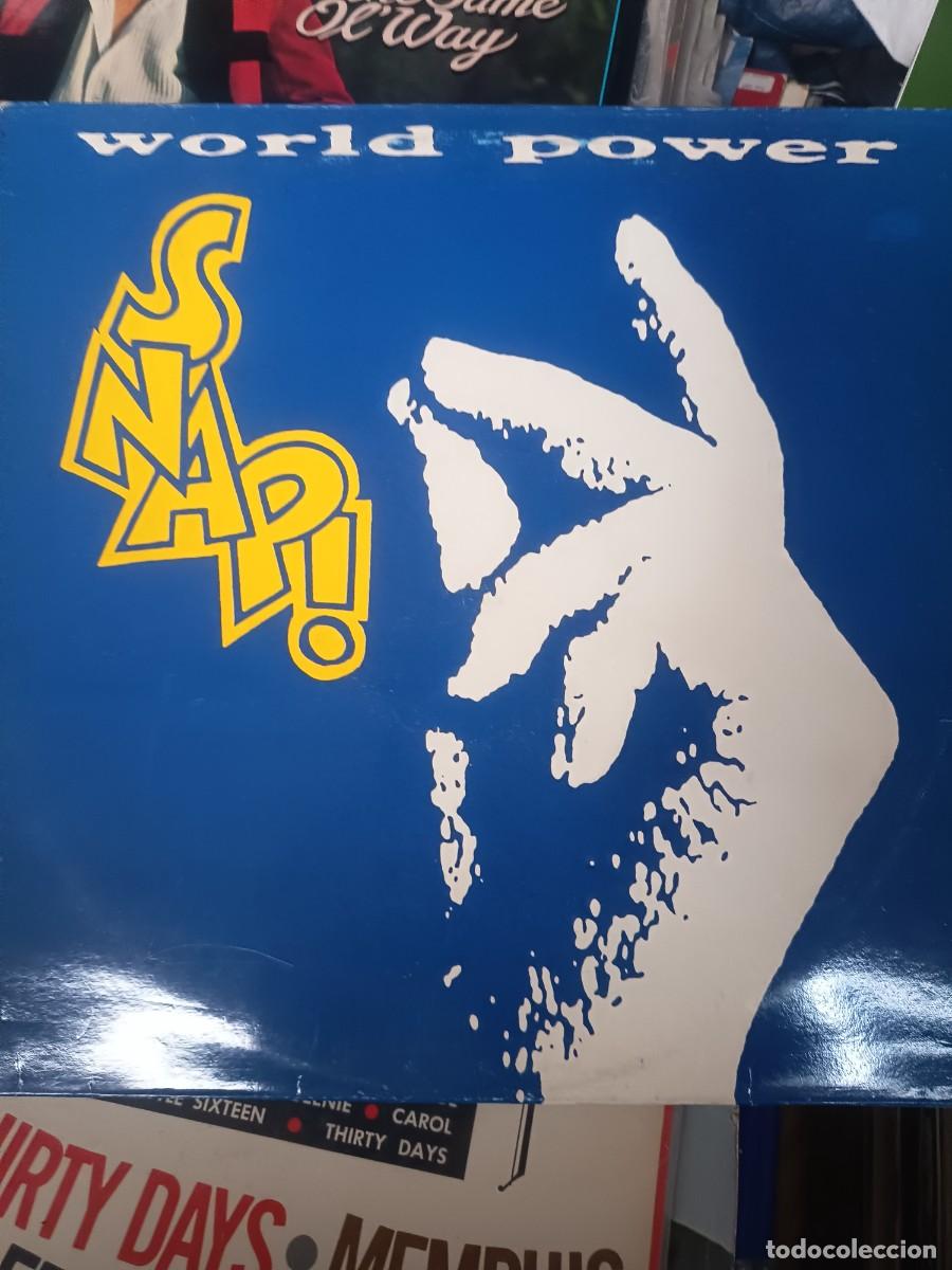 Discos de vinilo: LP, SNAP,( WORLD POWER)