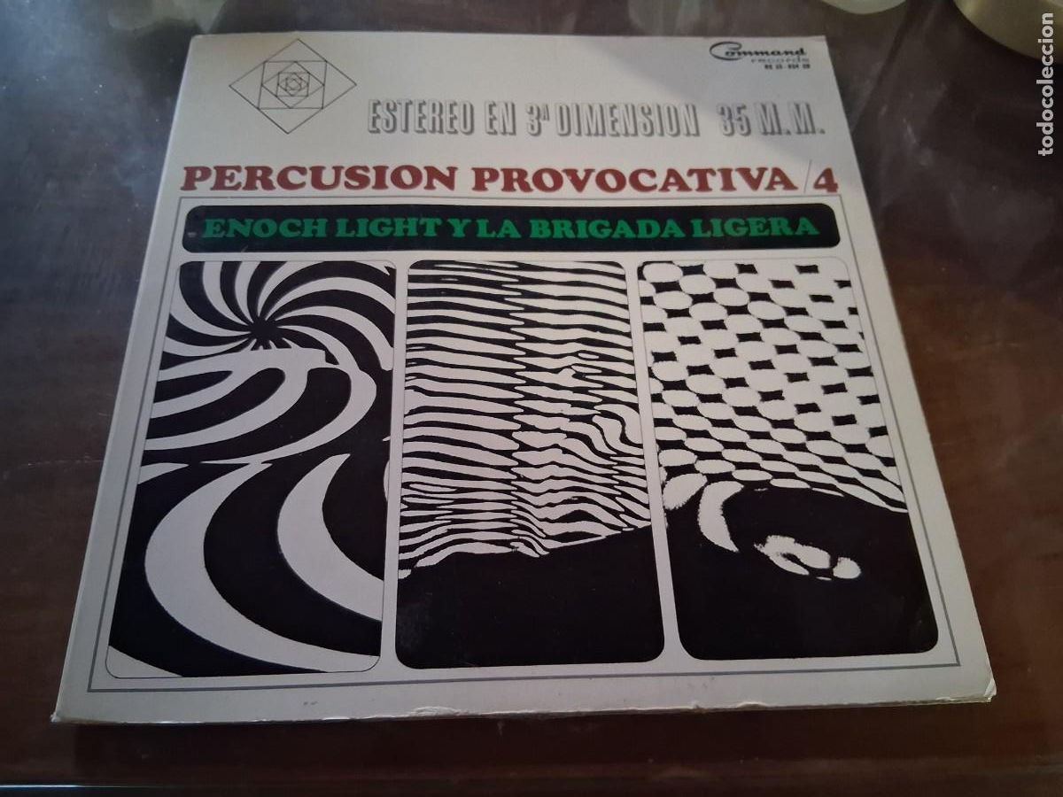 Discos de vinilo: Disco vinilo LP m&uacute;sica Enoch Light Y La Brigada Ligera Percusion Provocativa Vol. 4