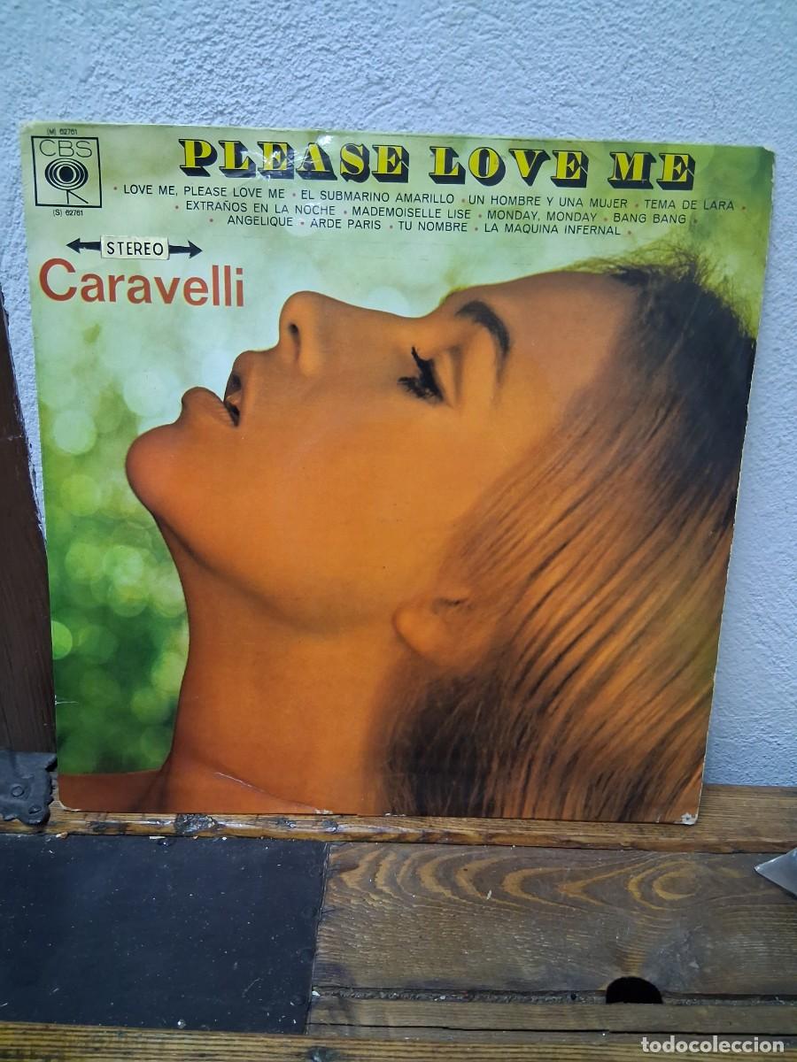 Discos de vinilo: Disco vinilo LP m&uacute;sica Caravelli Please Love Me