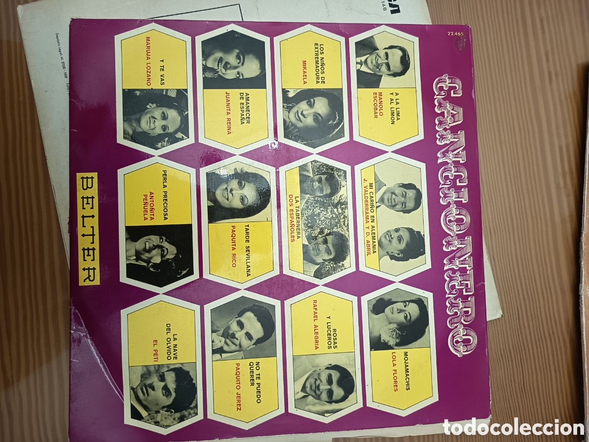 Discos de vinilo: Disco vinilo recopilatorio canci&oacute;n espa&ntilde;ola CANCIONERO