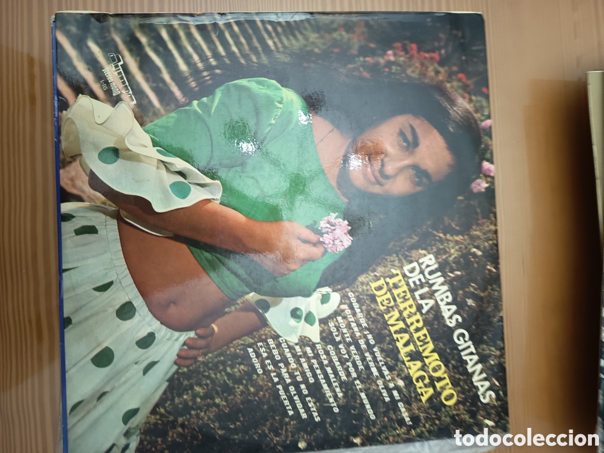 Discos de vinilo: Disco vinilo de RUMBAS GITANAS DE LA TERREMOTO DE M&Aacute;LAGA