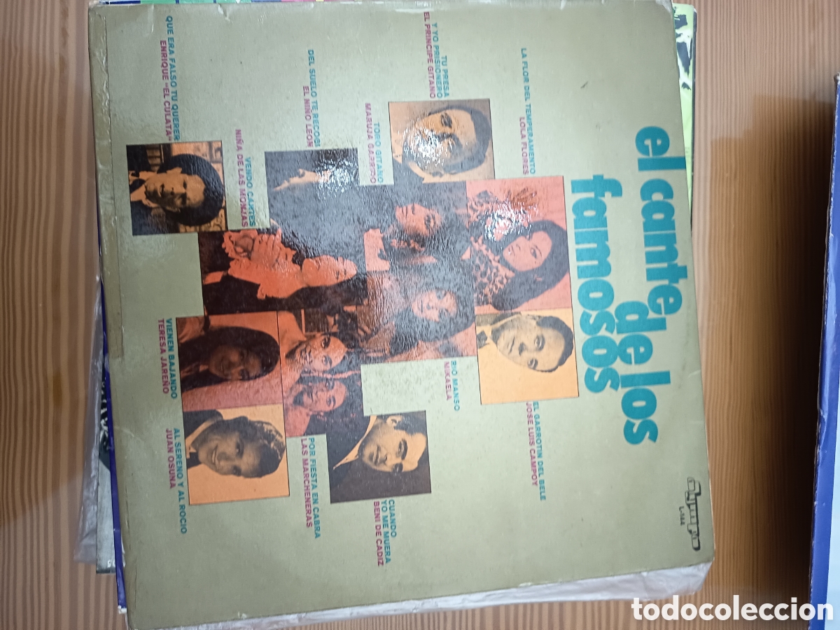 Discos de vinilo: Disco vinilo EL CANTE DE LOS FAMOSOS