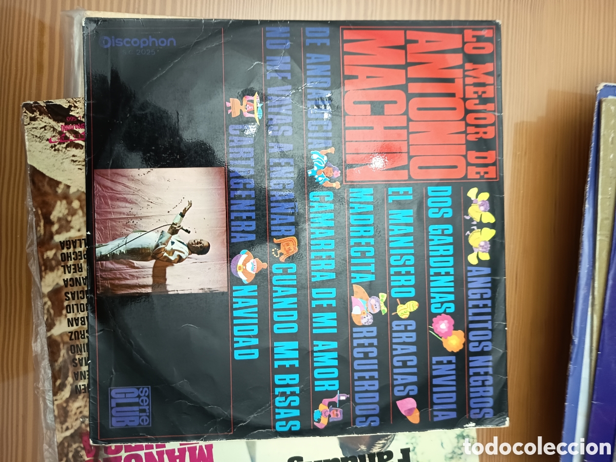 Discos de vinilo: Disco vinilo de LO KEJOR DE ANTONIO MACHIN