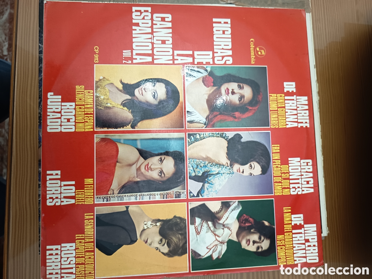 Discos de vinilo: Disco vinilo LP de FIGURAS DE LA CANCI&Oacute;N ESPA&Ntilde;OLA