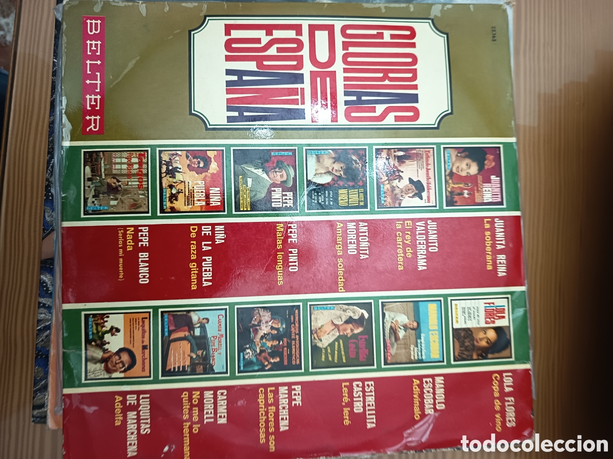 Discos de vinilo: Disco vinilo LP de GLORIAS DE ESPA&Ntilde;A
