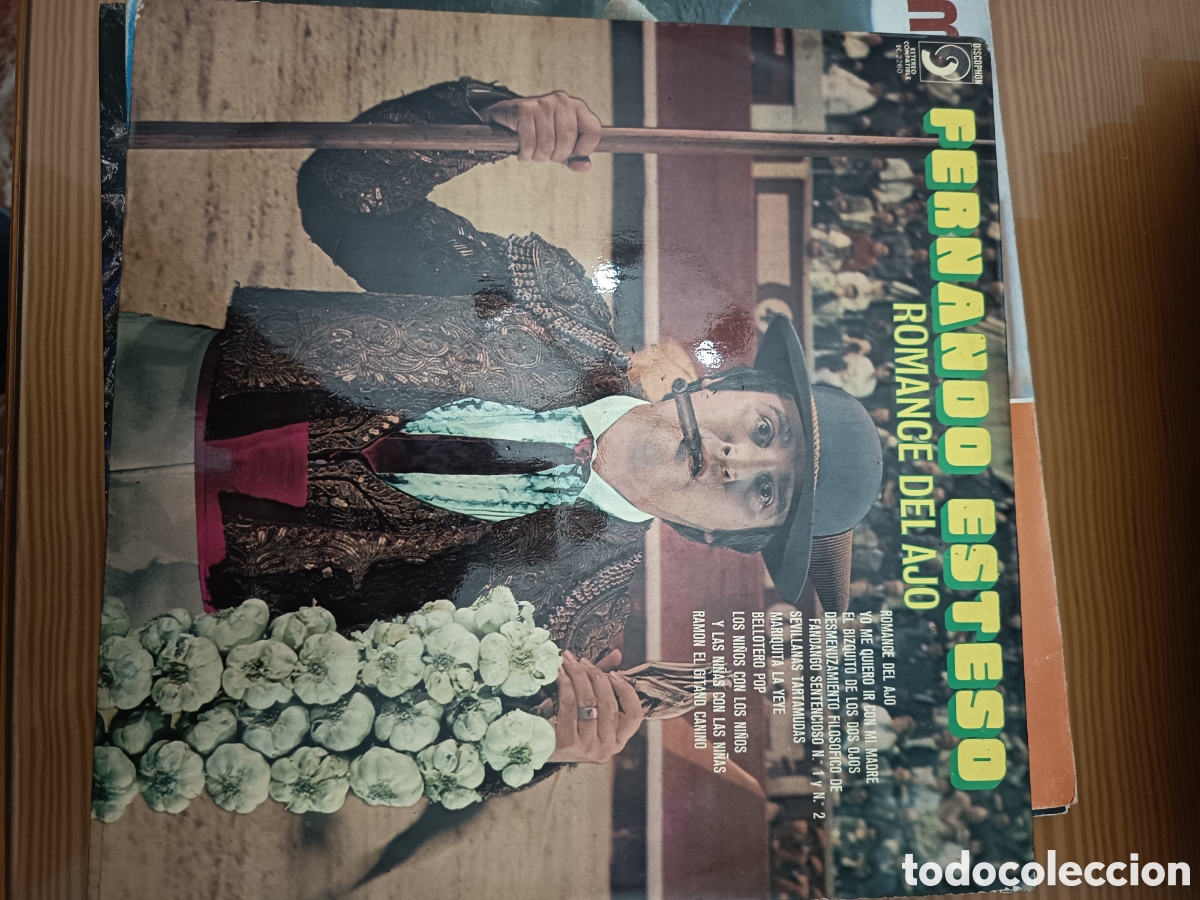 Discos de vinilo: Disco vinilo LP de FERNANDO ESTESO &rdquo; ROMANCE DEL AJO &rdquo;