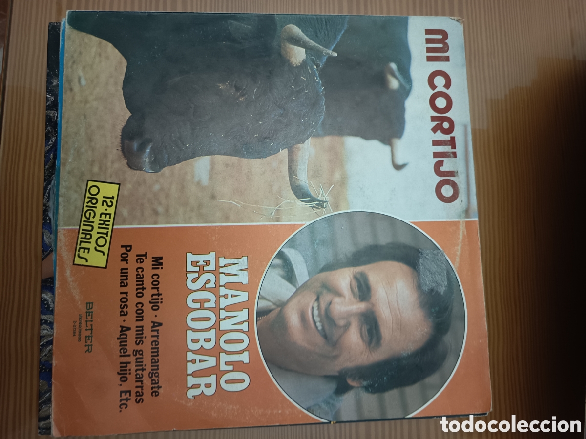 Discos de vinilo: Disco vinilo LP de MANOLO ESCOBAR &rdquo; MI CORTIJO&rdquo;