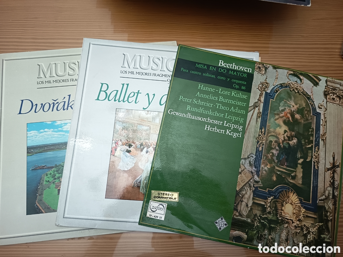 Discos de vinilo: Lote de 3 discos de vinilo de m&uacute;sica cl&aacute;sica