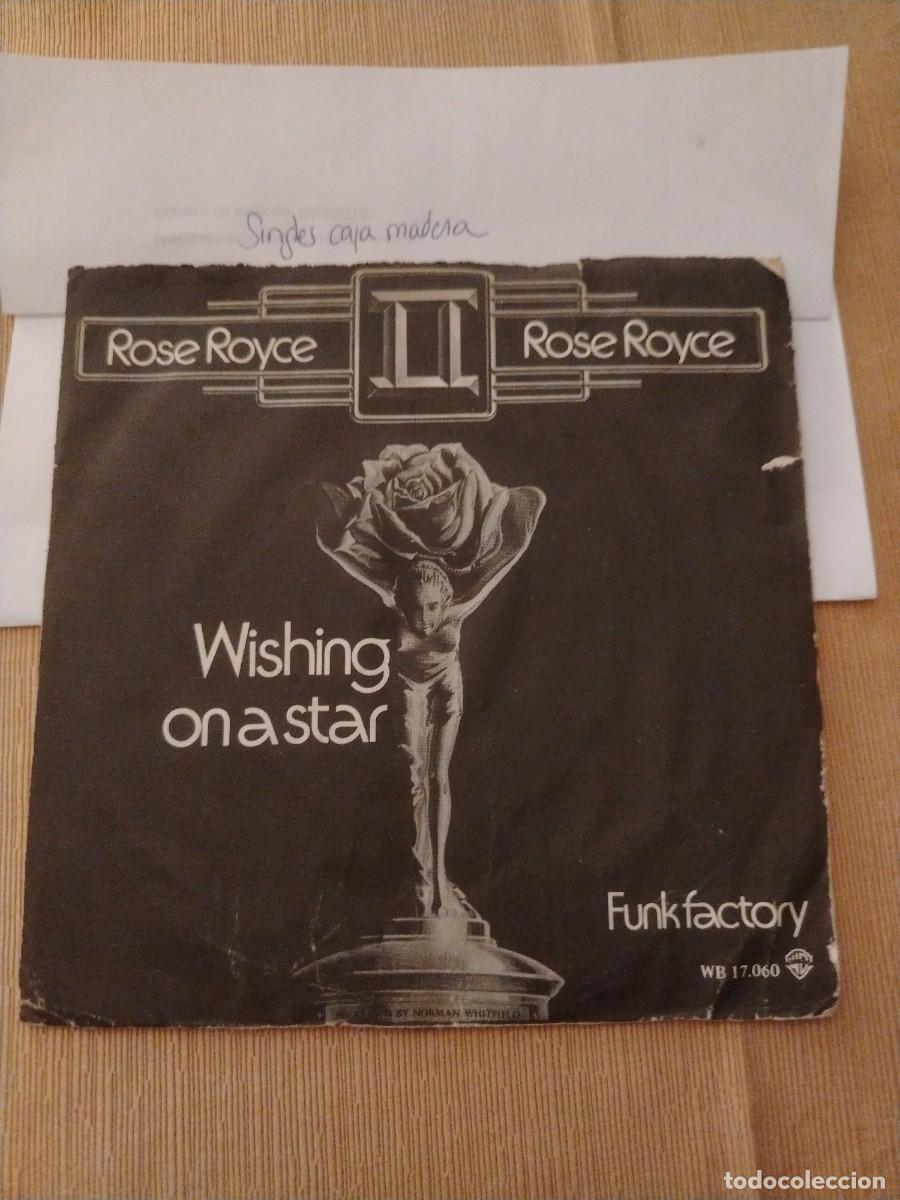 Discos de vinilo: Single vinilo rose royce wishing on star