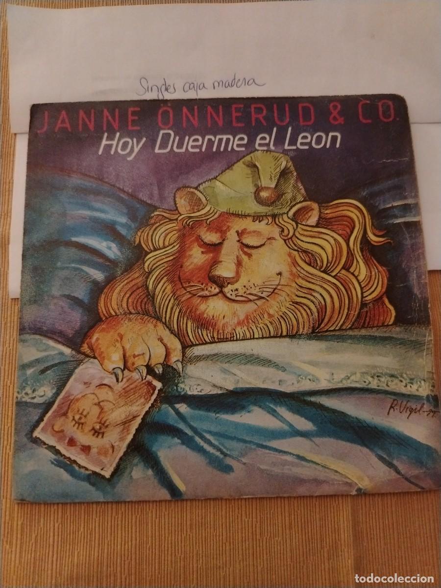 Discos de vinilo: Single vinilo janne onnerud Co hoy duerme el leon