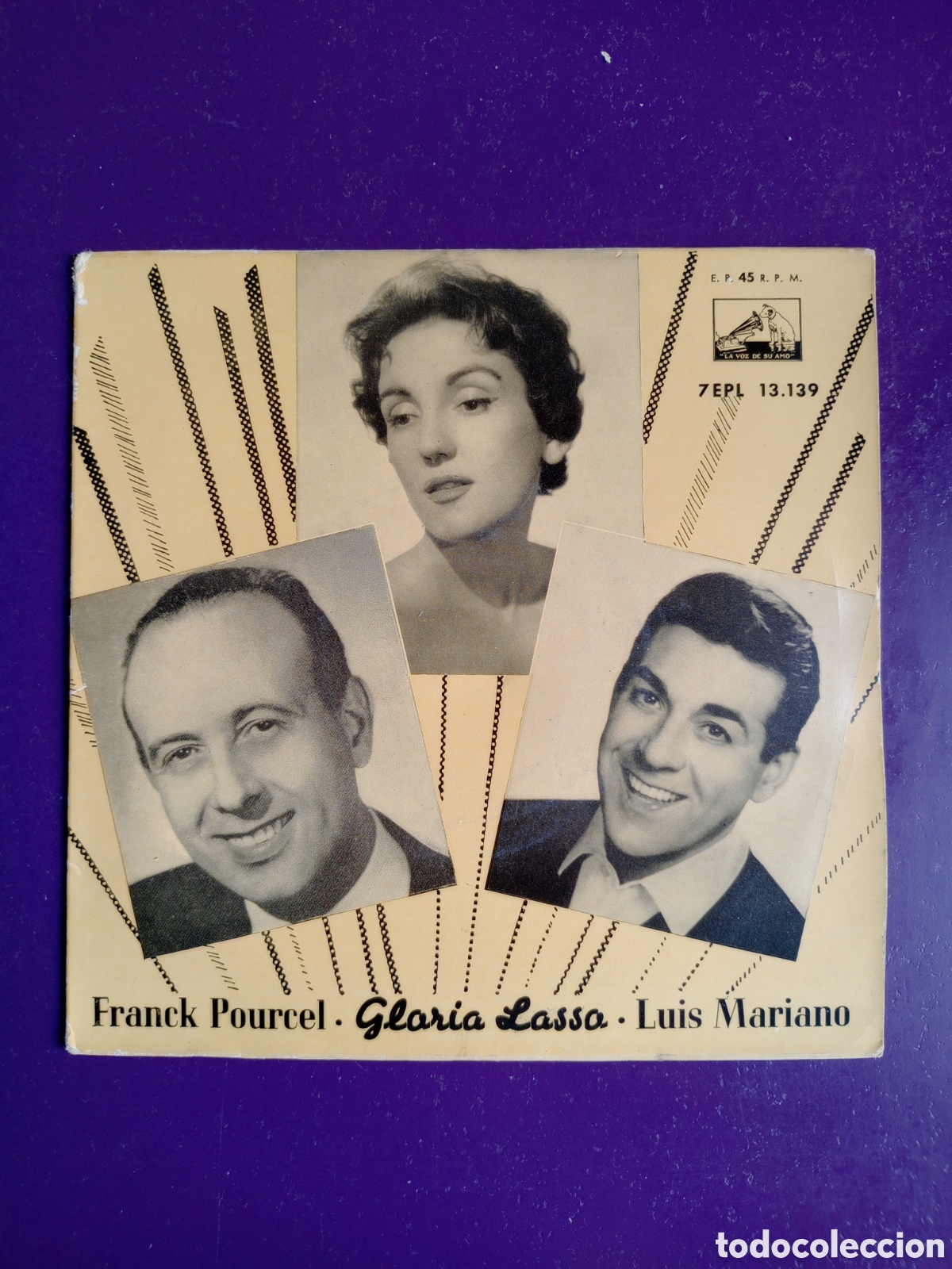 Discos de vinilo: GLORIA LASSO + LUIS MARIANO - CANASTOS +3 EP LA VOZ DE SU AMO 195? - CON USO, ORQ FRANCK POURCEL
