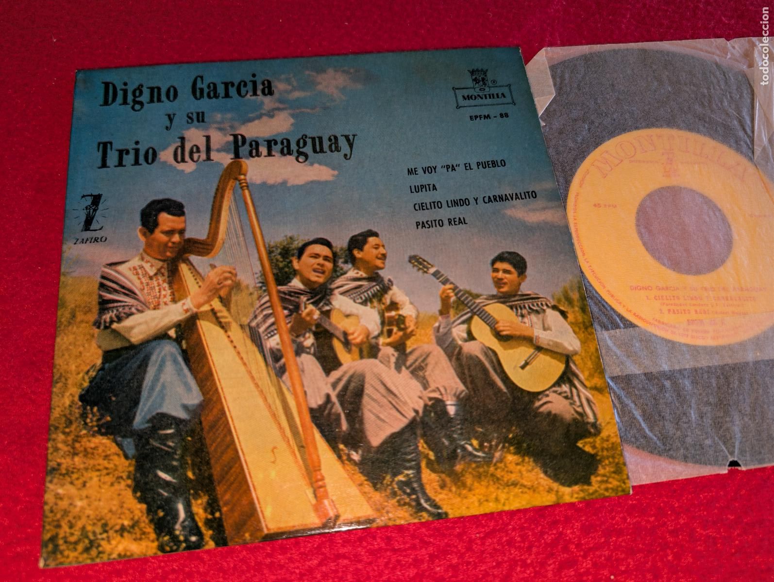 Discos de vinilo: DIGNO GARCIA Y SU TRIO DEL PARAGUAY Me voy pa el pueblo +3 EP 7'' 1959 Montilla ESPA&Ntilde;A SPAIN
