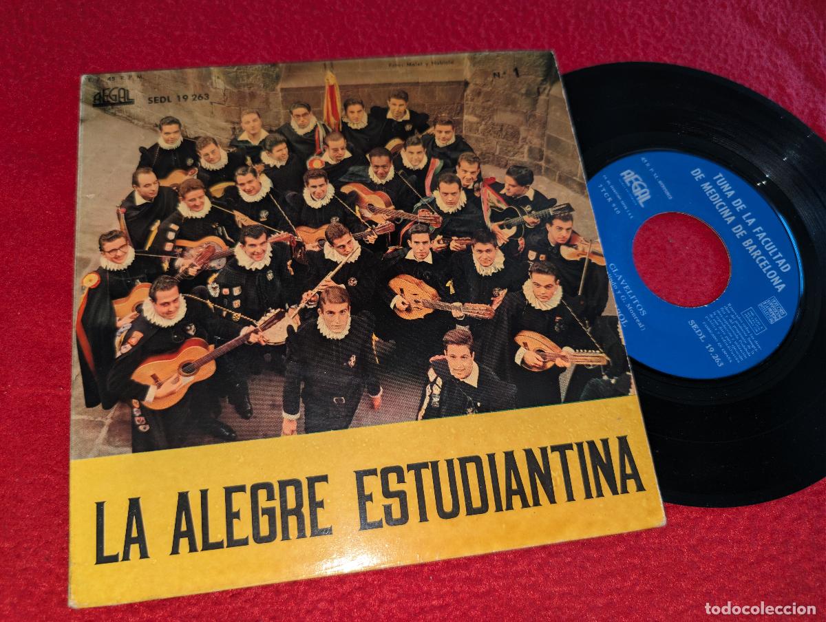 Discos de vinilo: TUNA FACULTAD MEDICINA BARCELONA Despierta/Aurora/Clavelitos +1 EP 7'' 1960 Regal