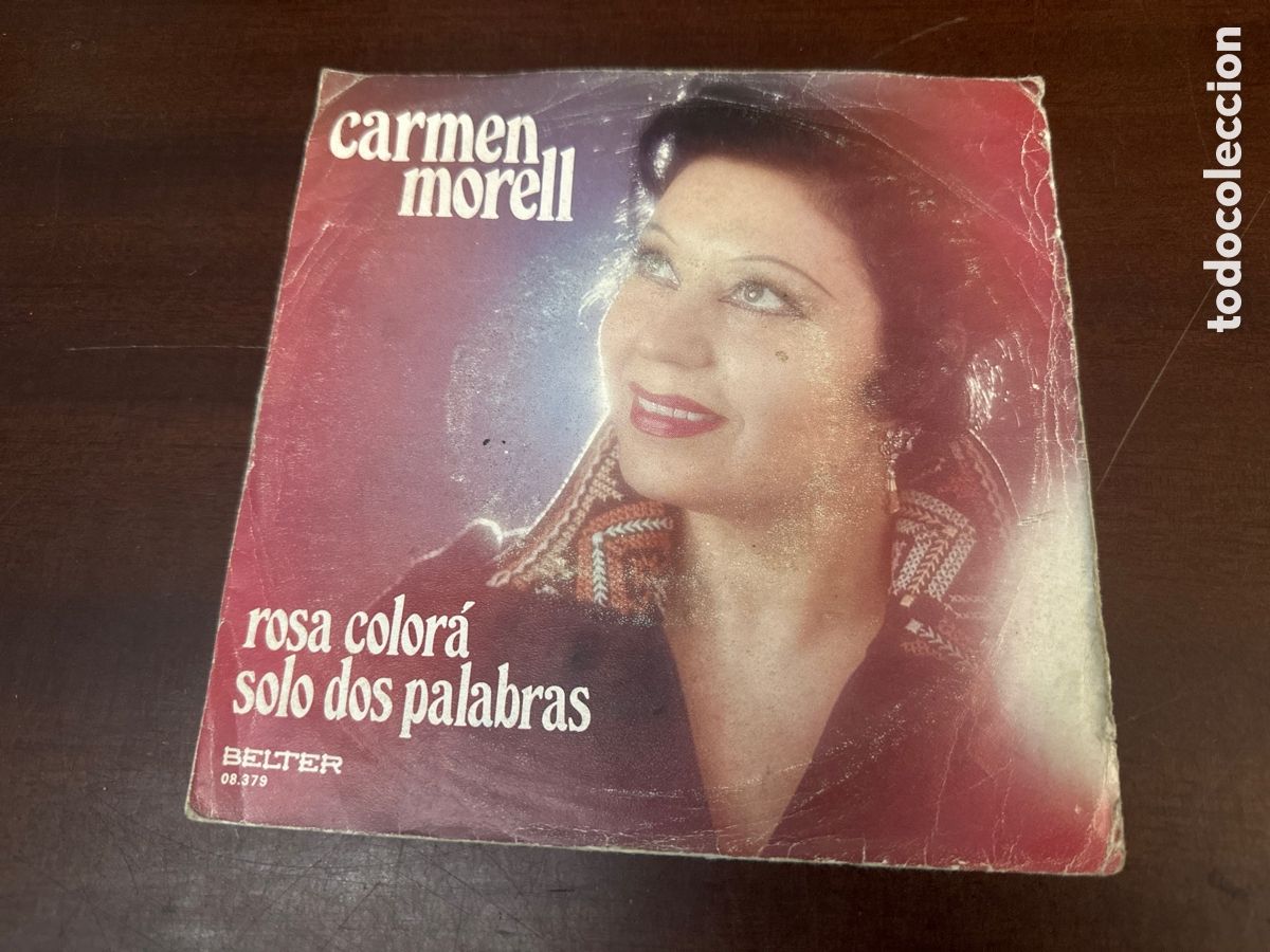 Discos de vinilo: CARMEN MORELL / ROSA COLORA / SOLO DOS PALABRAS (SINGLE 1974)
