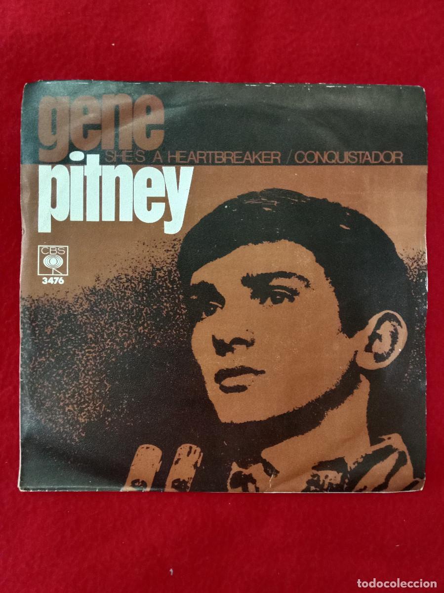 Discos de vinilo: Gene Pitney - She&acute;s A HeartBreaker / Conquistador - Edit. CBS. 1968