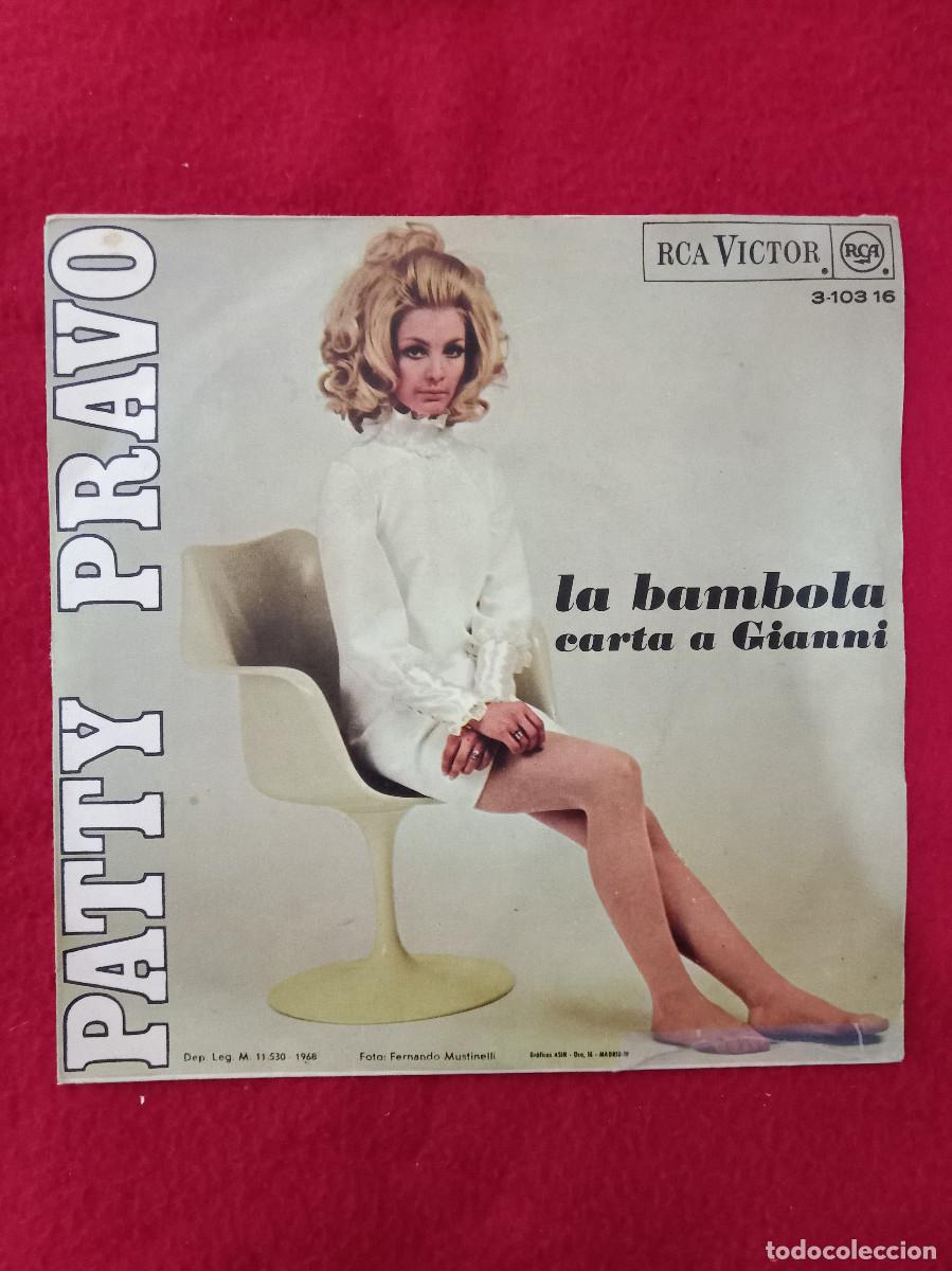 Discos de vinilo: Patty Pravo - La Bambola / Carta a Gianni - Edit. RCA Victor. 1968