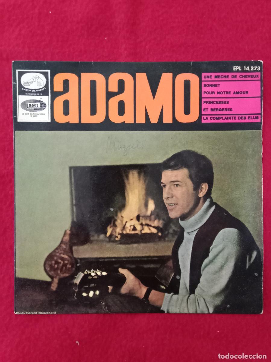 Discos de vinilo: Adamo - Une Meche de Cheveux/La Complainte des Elus/Princesses Et Bergeres... - Edit. EMI. 1966. EP