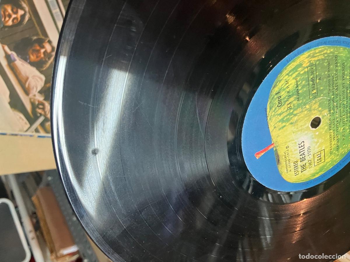 Discos de vinilo: THE BEATLES -DOBLE LP 1967-1970 - Foto 5