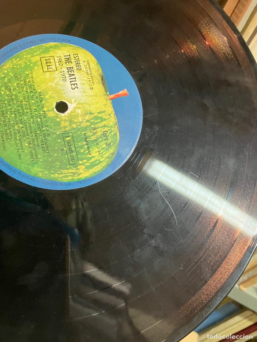 Discos de vinilo: THE BEATLES -DOBLE LP 1967-1970 - Foto 6