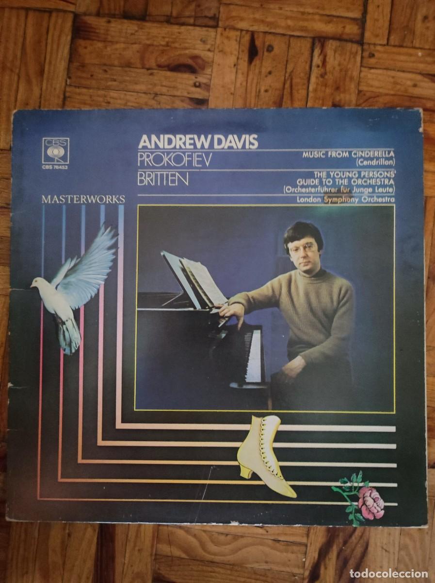 Discos de vinilo: Vinilo LP Gatefold &rdquo;Prokofiev: Cinderella / Britten: Young Person's Guide&rdquo; &ndash; Andrew Davis (CBS, 1975