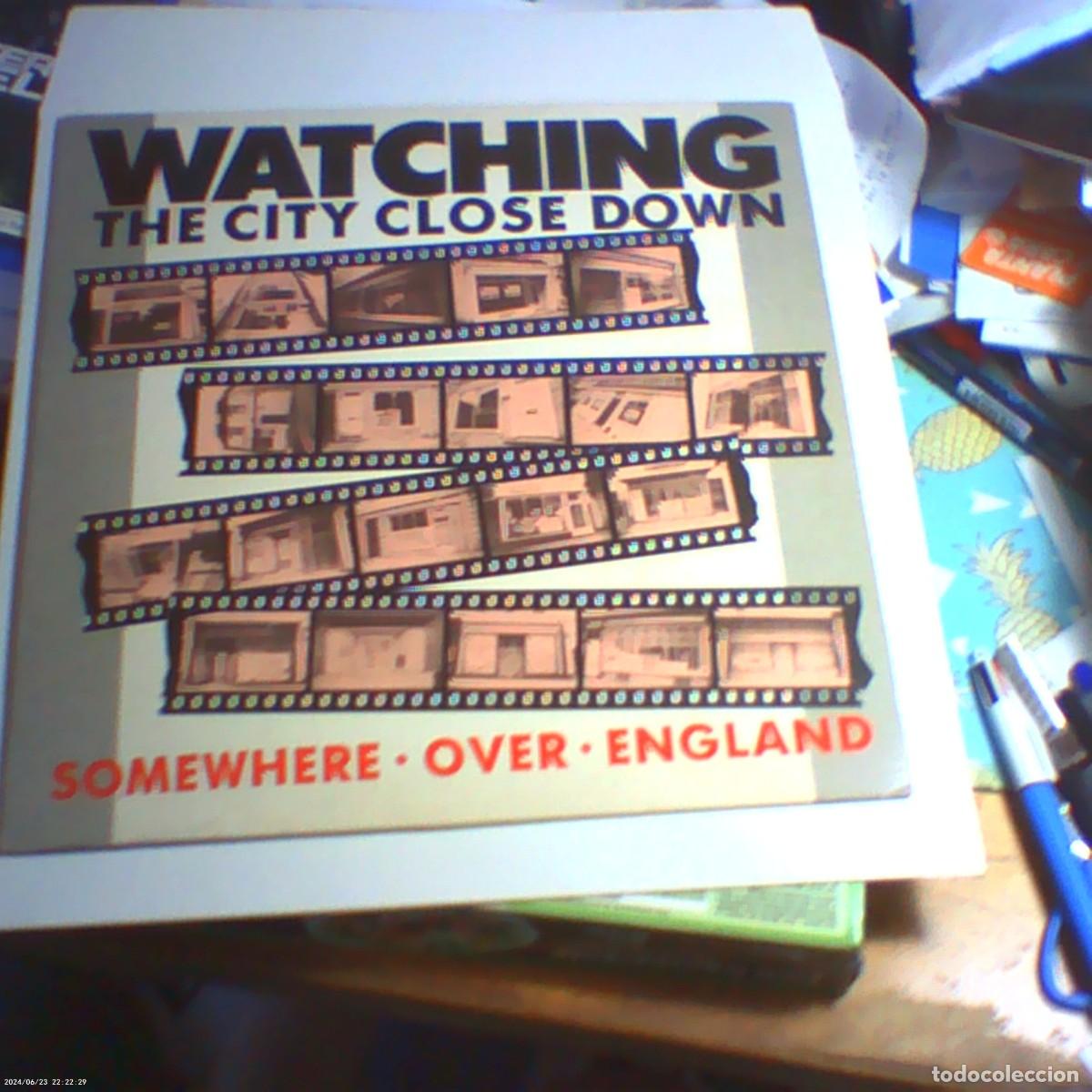 Discos de vinilo: maxi single watching the city close down. somewhere over england. boy records 1991 spain (seminuevo)