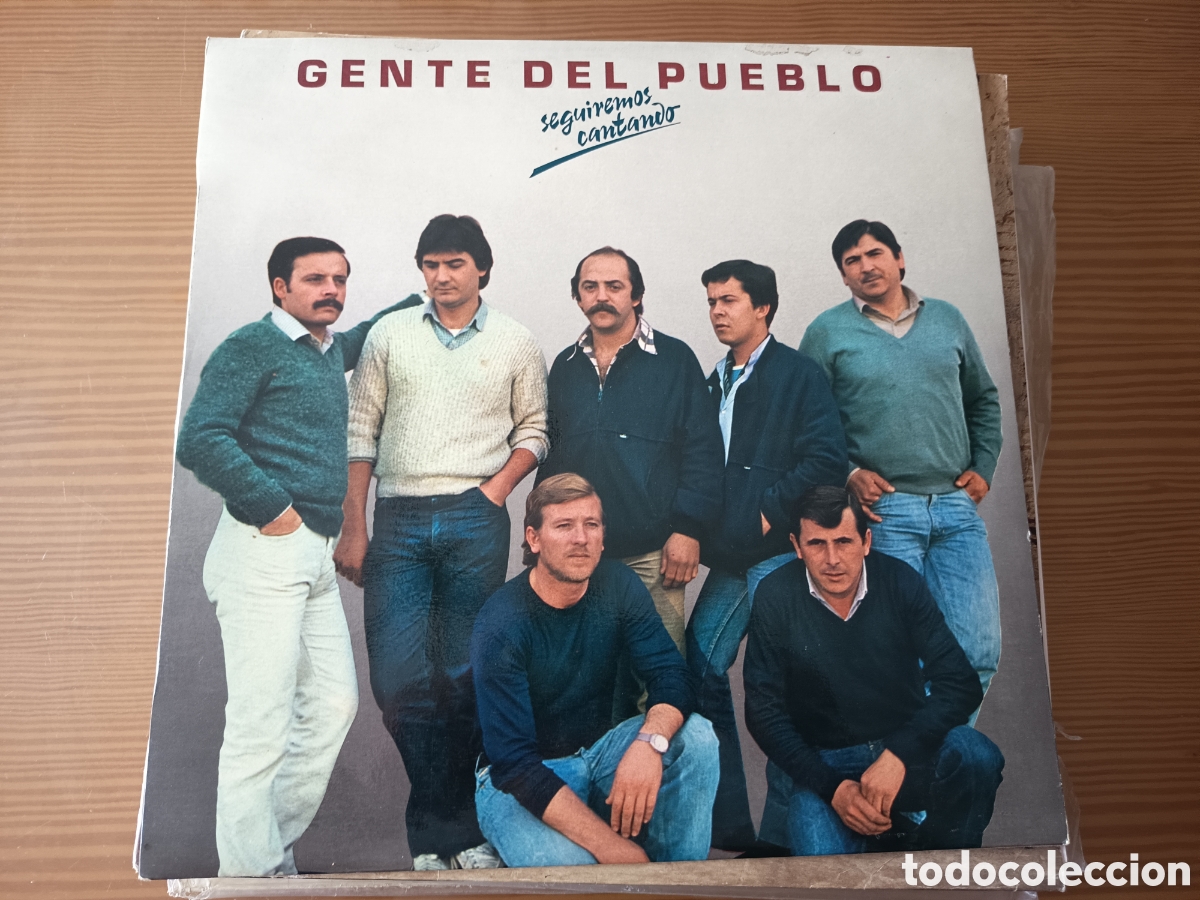 Discos de vinilo: Disco vinilo LP de GENTE DEL PUEBLO &rdquo; SEGUIREMOS CANTANDO&rdquo;