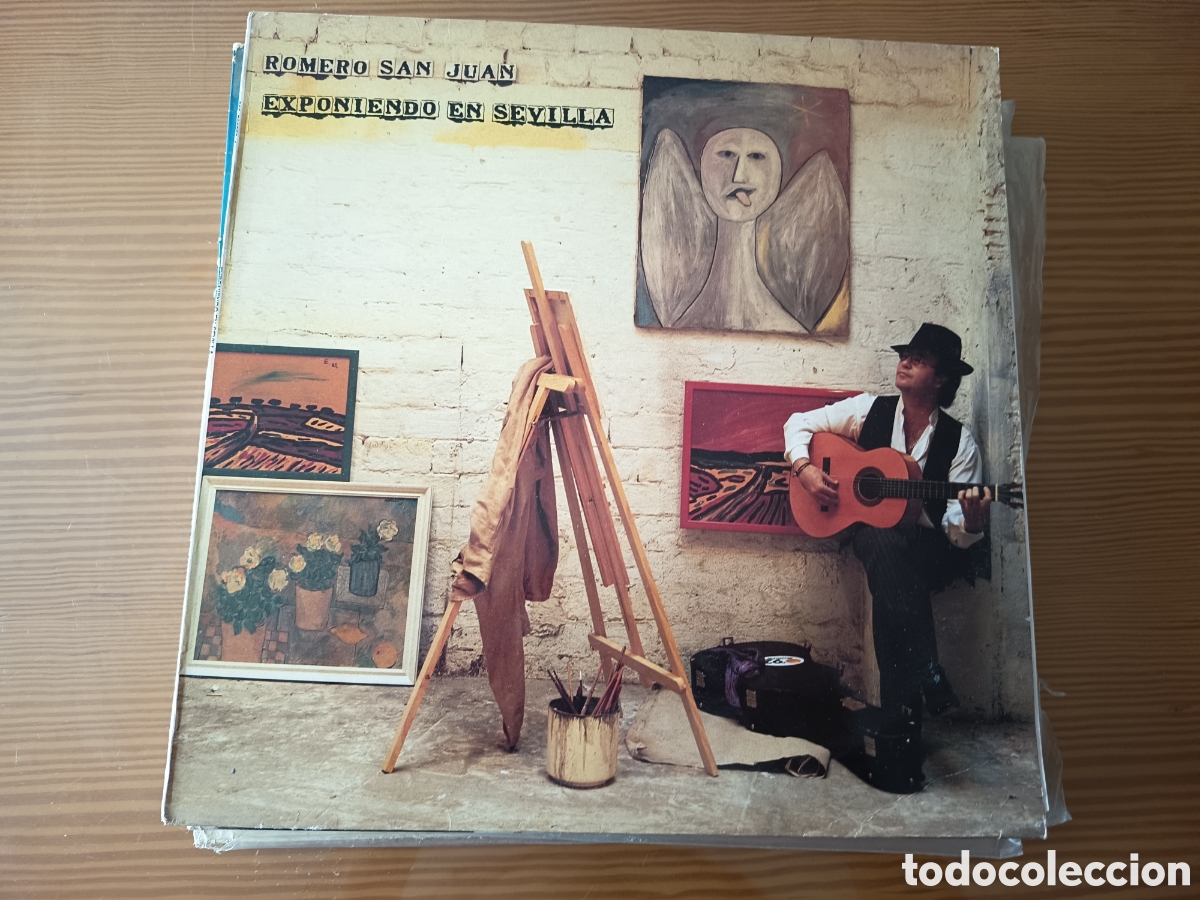 Discos de vinilo: Disco vinilo LP de ROMERO SAN JUAN EXPONIENDO EN SEVILLA &rdquo;