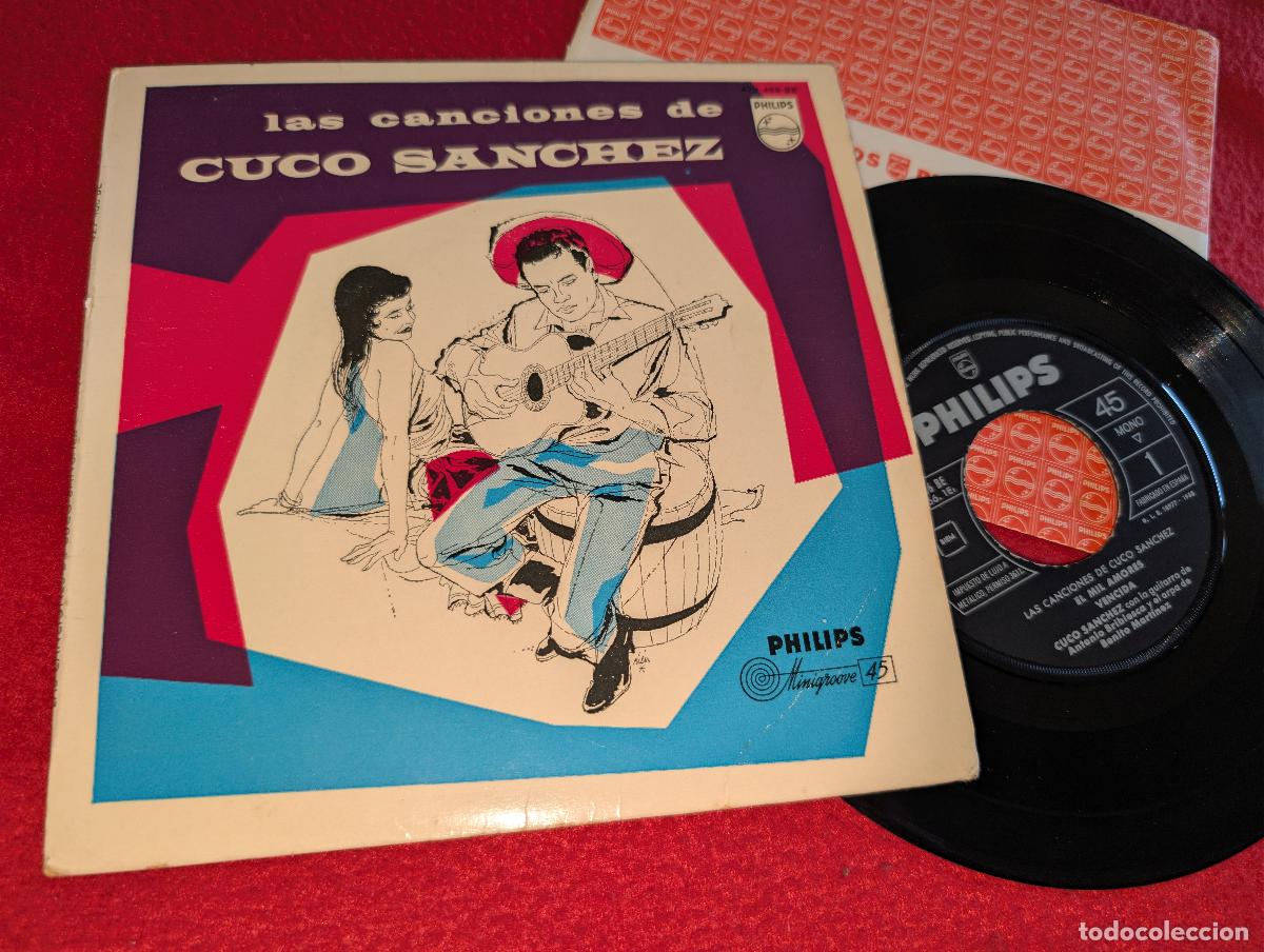 Discos de vinilo: CUCO SANCHEZ & BRIBIESCA El mil amores/Vencida/Brindo por ella +1 EP 7'' 1962 ESPA&Ntilde;A SPAIN