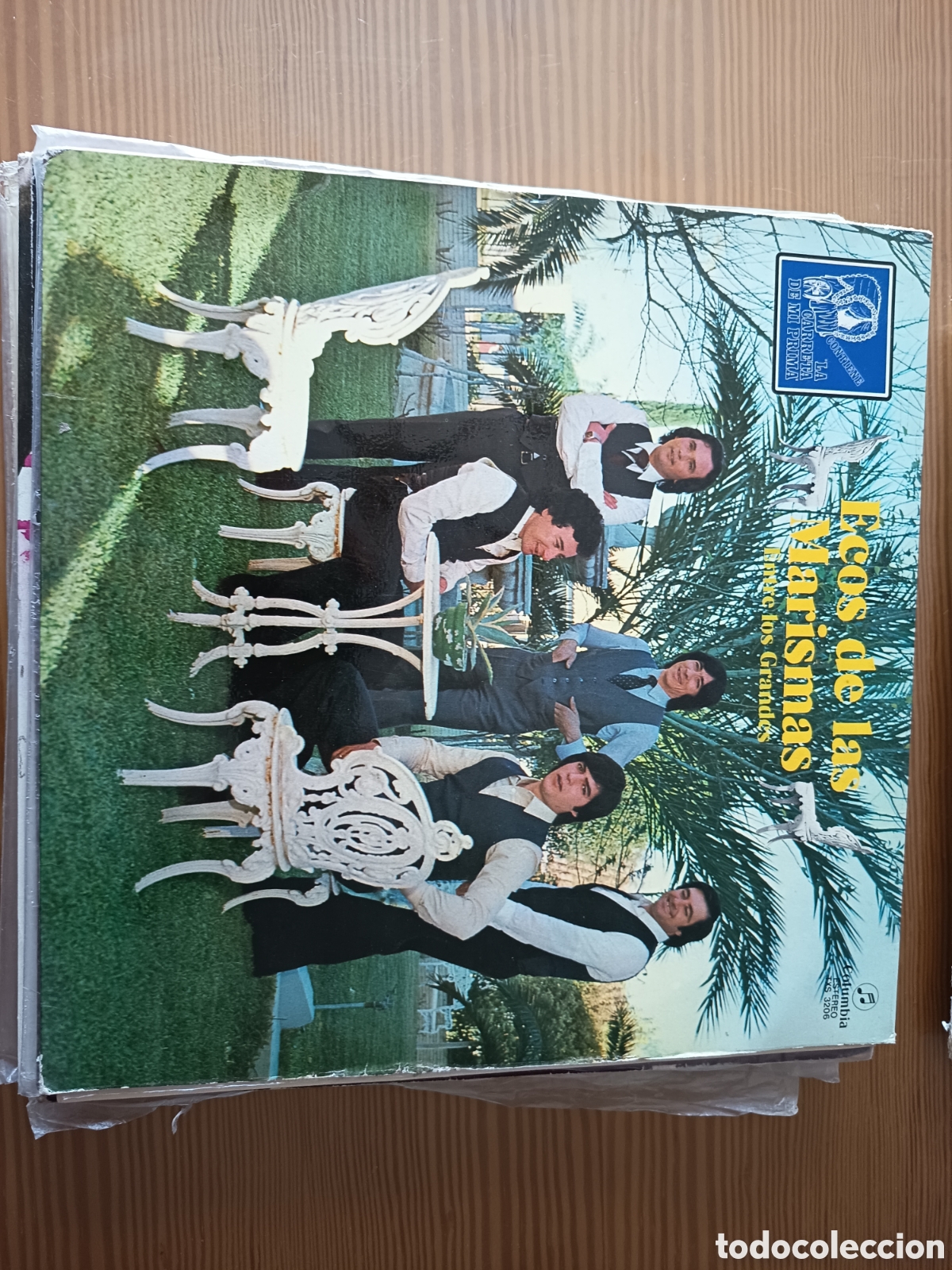 Discos de vinilo: Disco vinilo LP de ECOS DE LAS MARISMAS &rdquo; ENTRE LOS GRANDES &rdquo;