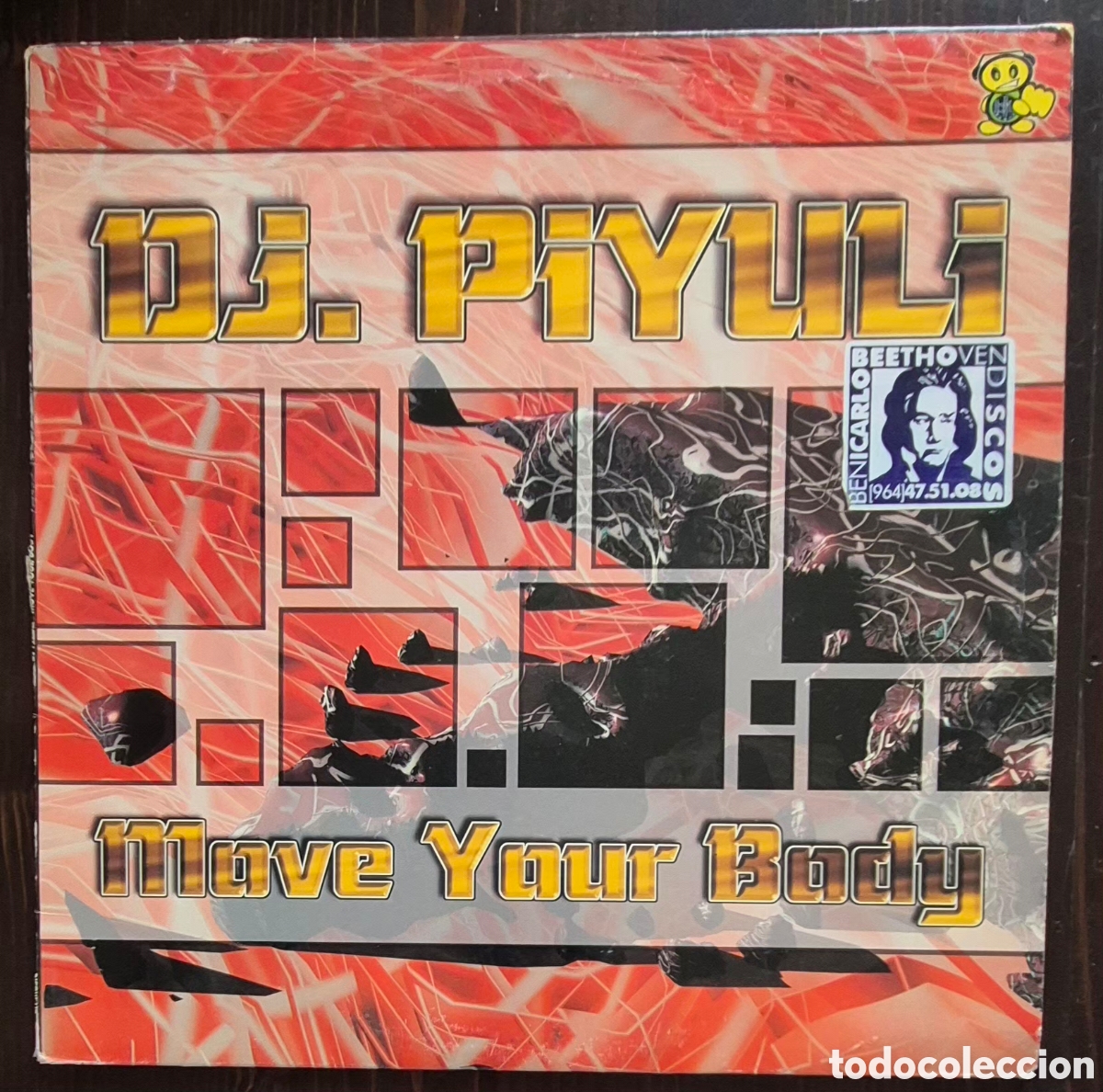 Discos de vinilo: MAXI - DJ. PIYULI - MOVE YOUR BODY - 2000 ESPA&Ntilde;A (MAKINA)