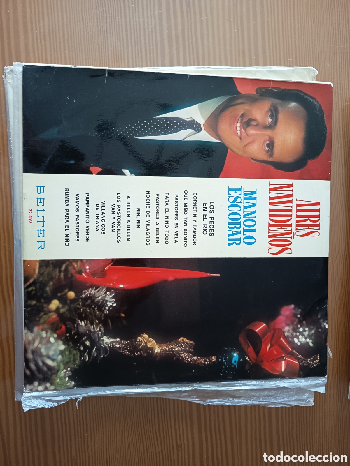 Discos de vinilo: Disco vinilo LP de MANOLO ESCOBAR &rdquo; AIRES NAVIDE&Ntilde;OS &rdquo;