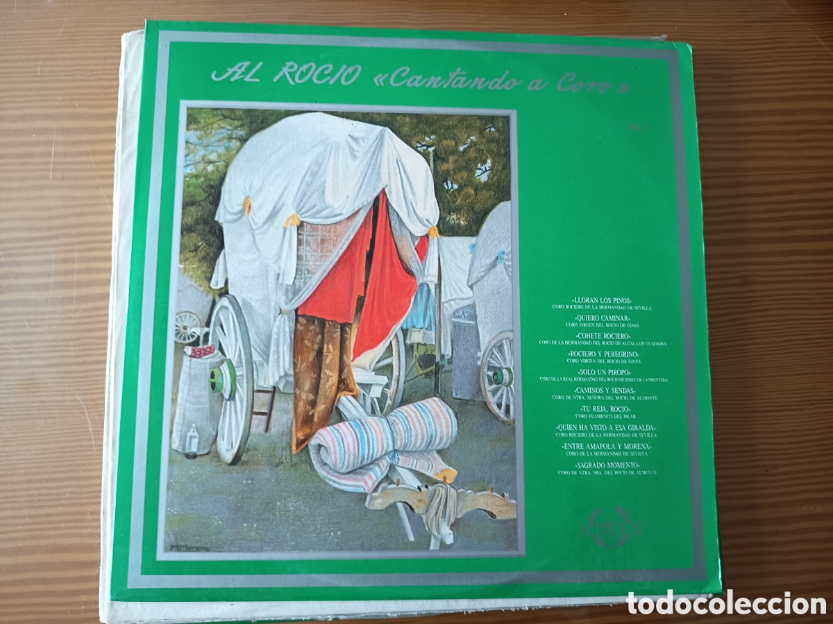 Discos de vinilo: Disco vinilo LP de AL ROCIO &rdquo; CANTANDO A CORO &rdquo;
