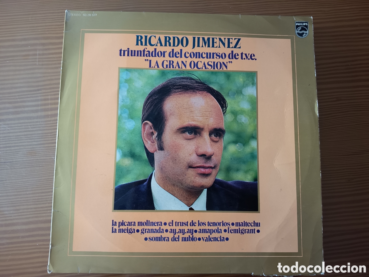 Discos de vinilo: Disco vinilo LP de RICARDO JIM&Eacute;NEZ &rdquo;