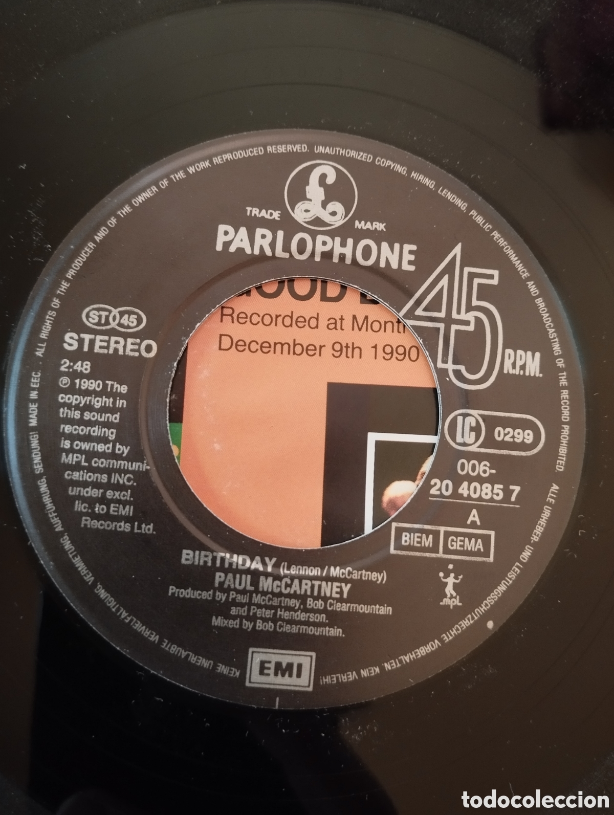 Discos de vinilo: Paul McCartney - Birthday - single - Foto 3