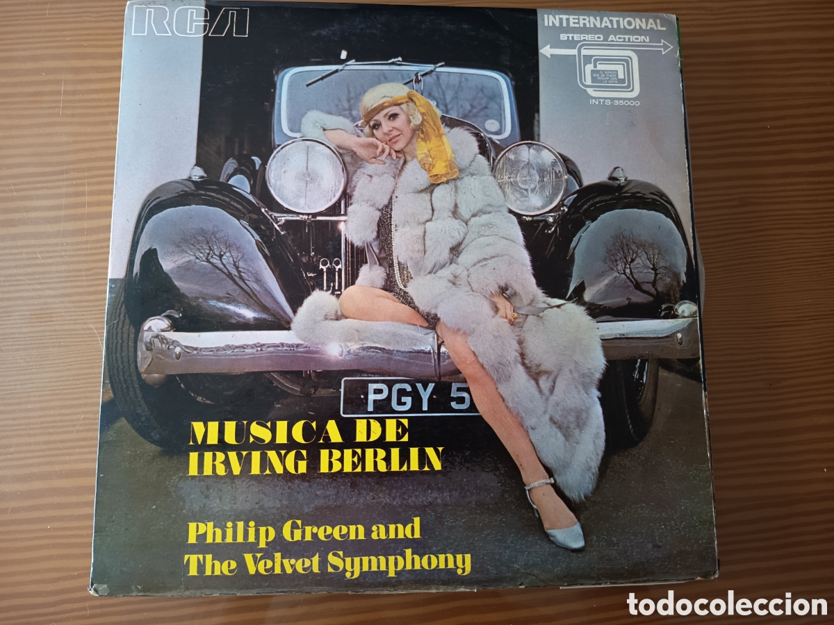 Discos de vinilo: Disco vinilo LP de PHILIP GREEN AND THE VELVET SYMPHONY &rdquo; MUSIC DE IRVING BERLIN &rdquo;