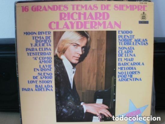 Discos de vinilo: RICHARD CLAYDERMAN 16 grandes temas de siempre