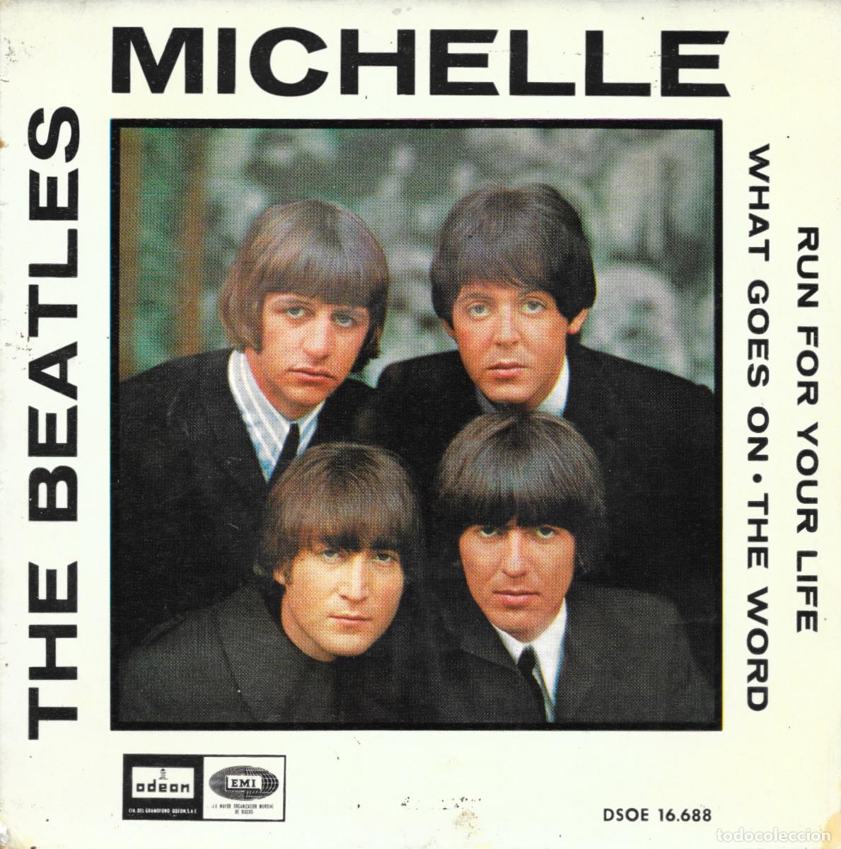 Discos de vinilo: EP Michelle / Run for your love / What goes on / The word - Beatles