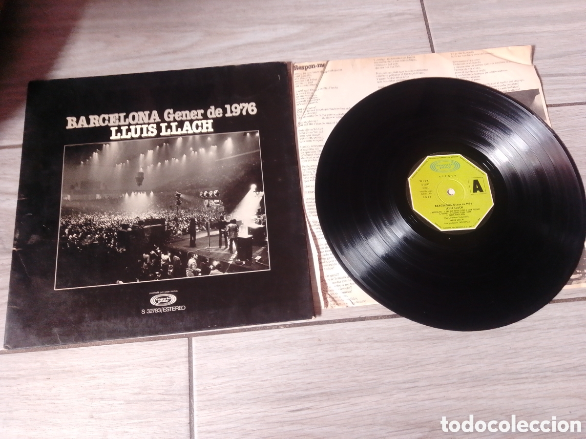 Vinyl records: LLUIS LLACH - BARCELONA GENER 1976 - DOBLE PORTADA - SPAIN - MOVIEPLAY - -