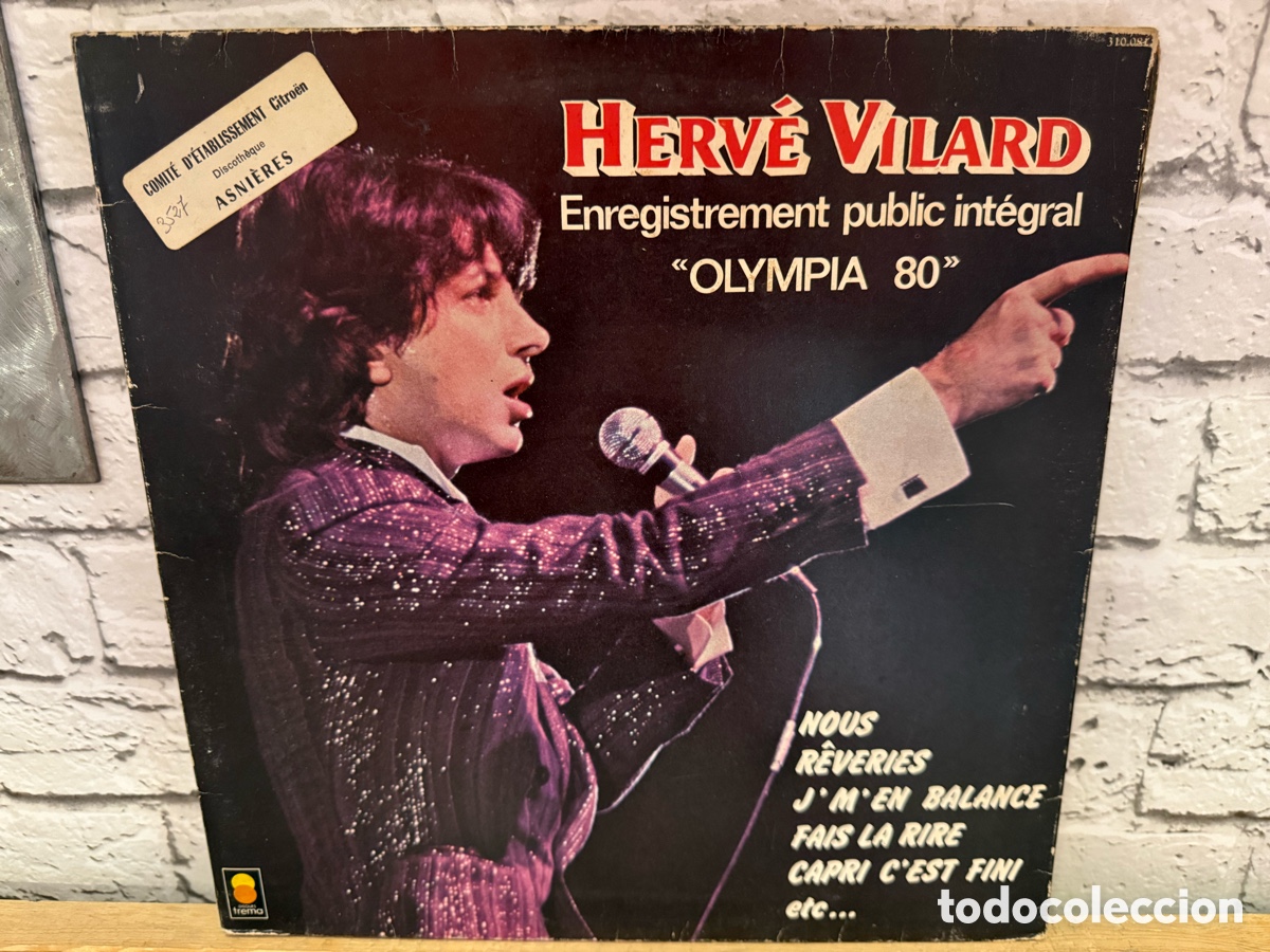 Discos de vinilo: Herv&eacute; Vilard &ndash; Olympia 80. Lp vinilo