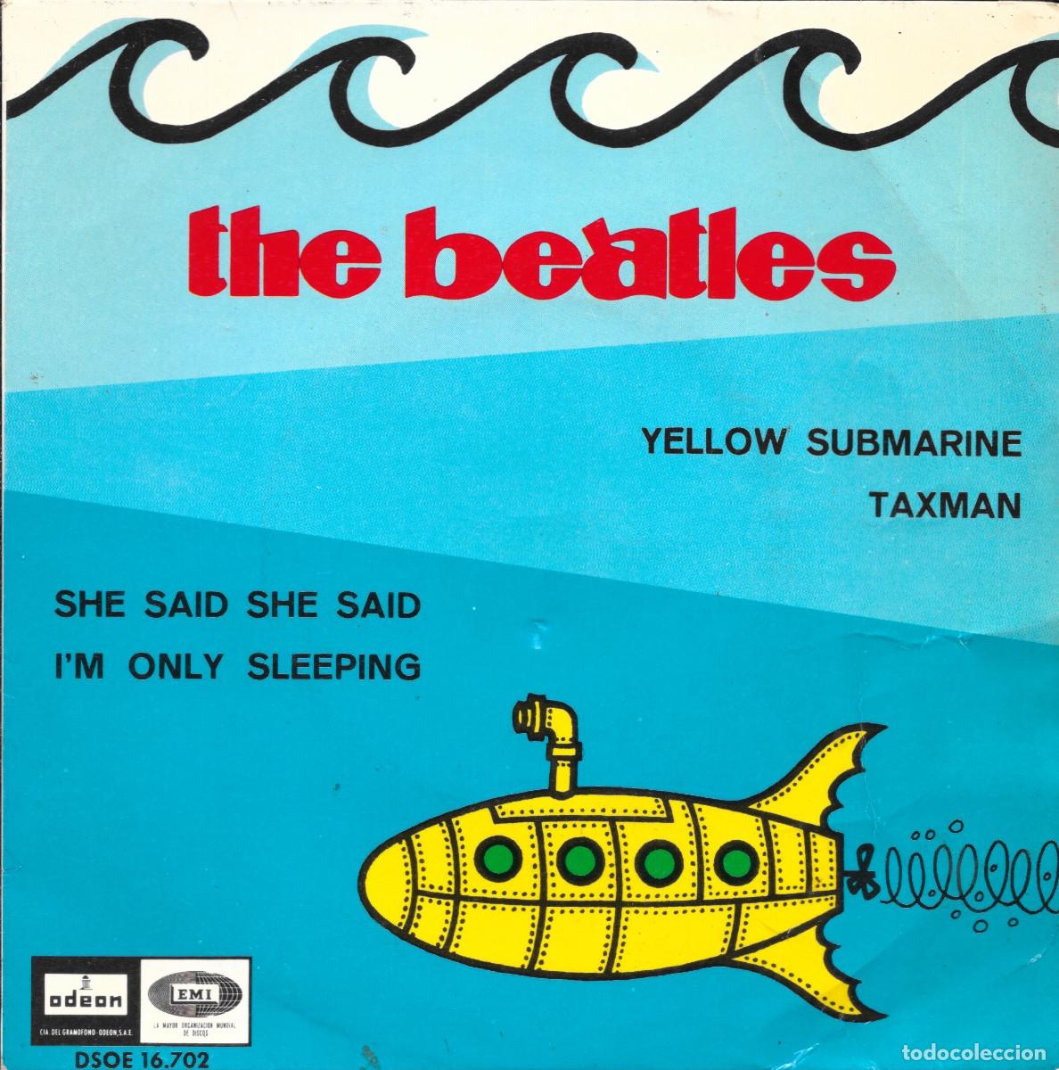 Discos de vinilo: EP Yellow submarine / Taxman / She said she said / I'm only Sleeping - Beatles