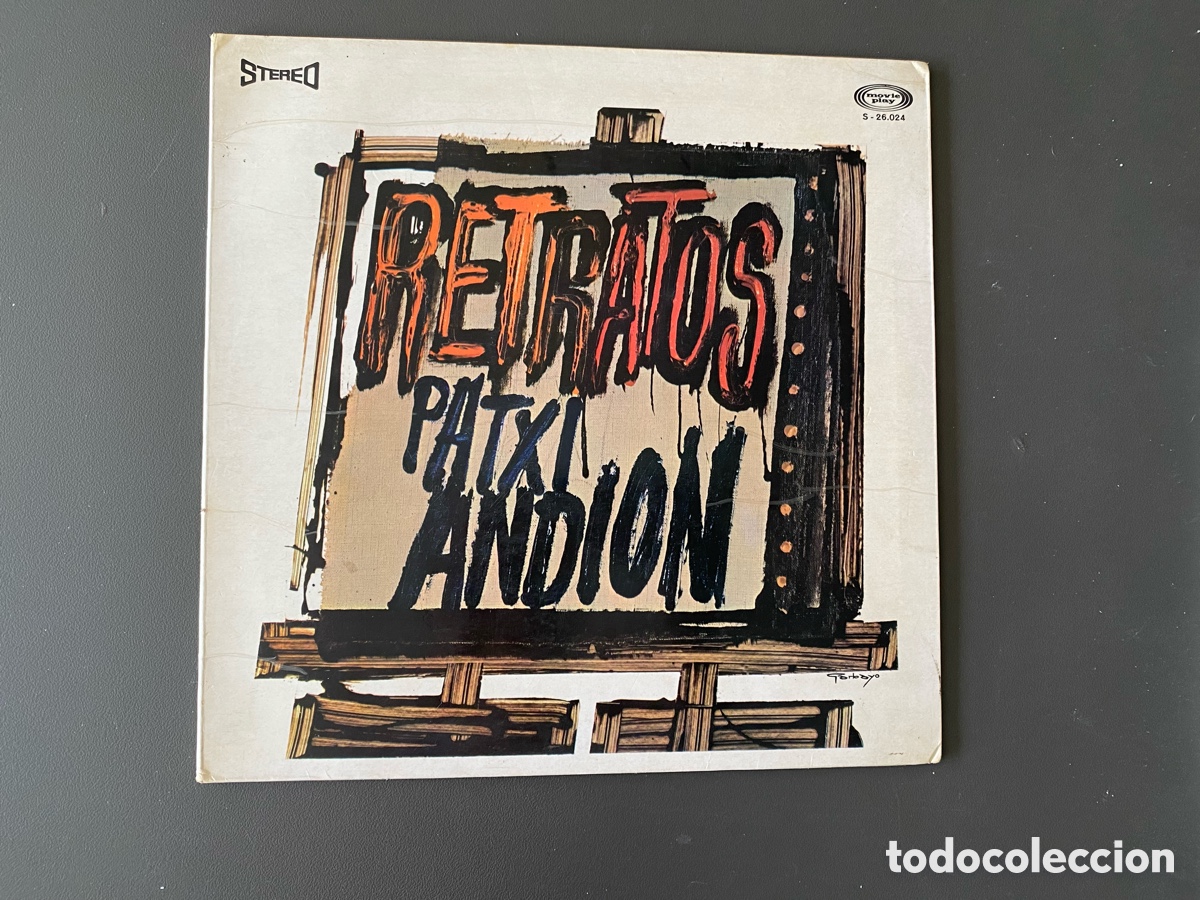 Discos de vinilo: Vinilo LP - Patxi Andi&oacute;n - Retratos - Movieplay (1969) 1&ordf; Edici&oacute;n Carpeta Desplegable