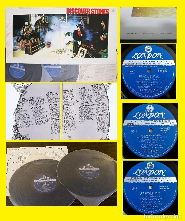 Discos de vinilo: ROLLING STONES Discover Stones 74 - 2LPs - RARA SUPER DOBLE CARPETA RARA EDIC JAPAN + INSERTO EX