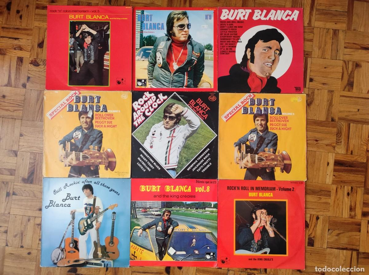 Discos de vinilo: Lote 9 Vinilos &rdquo;Coleccion Rock and Roll&rdquo; Burt Blanca &ndash; Varios Albumes (National/MFP, A&ntilde;os 70-80)